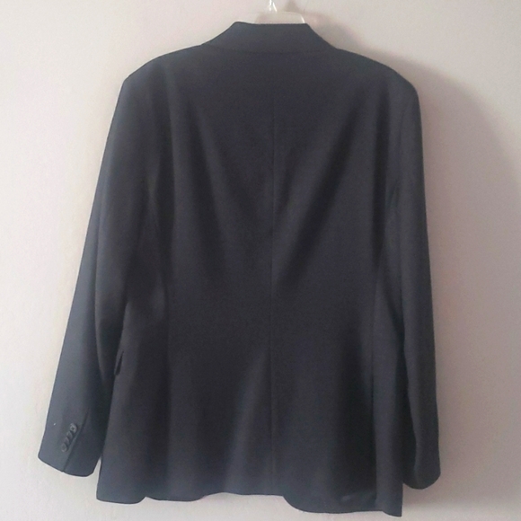 Banana Republic Modern Classic Heather Suit Jacket Blazer Charcoal Blue NWOT - Picture 11 of 17